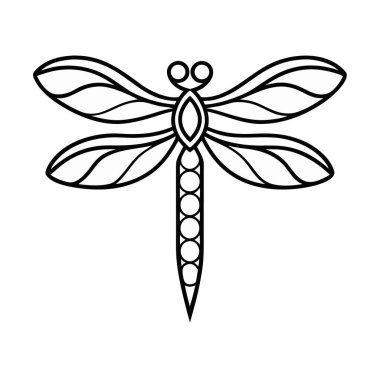 Yusufçuk ikonu vektörü beyaz arka planda izole edildi, yusufçuk işareti, çizgi