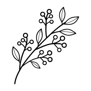 Yaprak dalları doğa ikonu eker