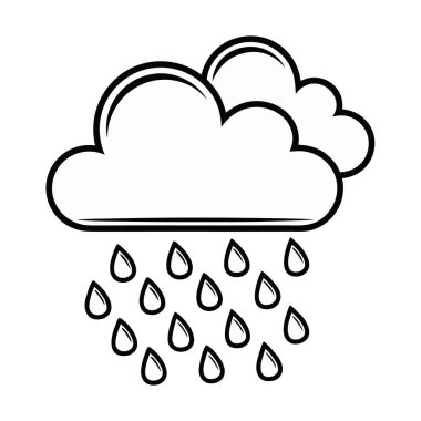 yağmur bulutu hava durumu simgesi, özet biçimi