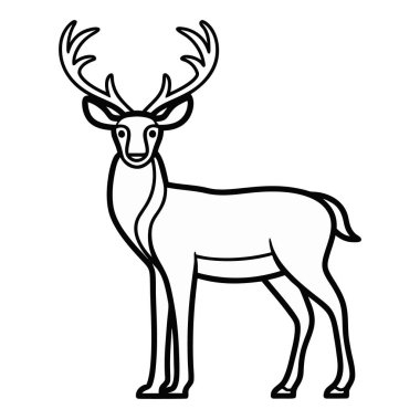 Geyik simgesi, karikatür tarzı