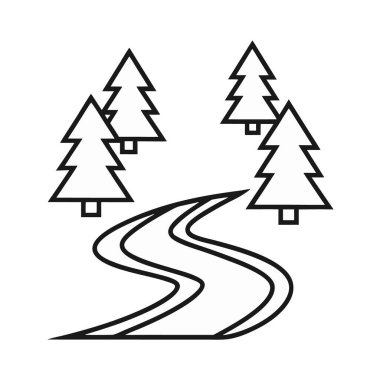 Orman yolu simgesi, taslak biçimi