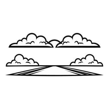 bulut ve dağ simgesi, özet biçimi