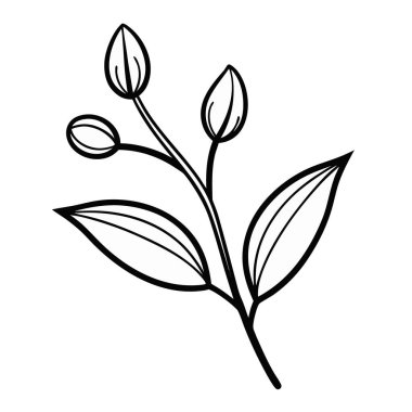 izole çiçek ikonu vektör illüstrasyonu