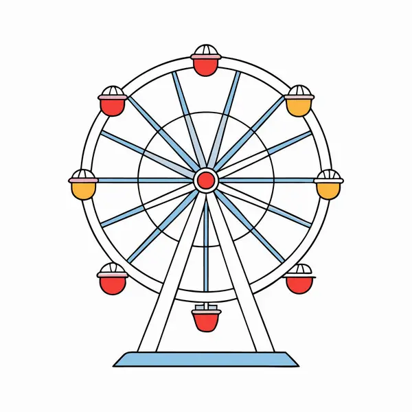 Ferris Wheel eğlence parkı simgesi