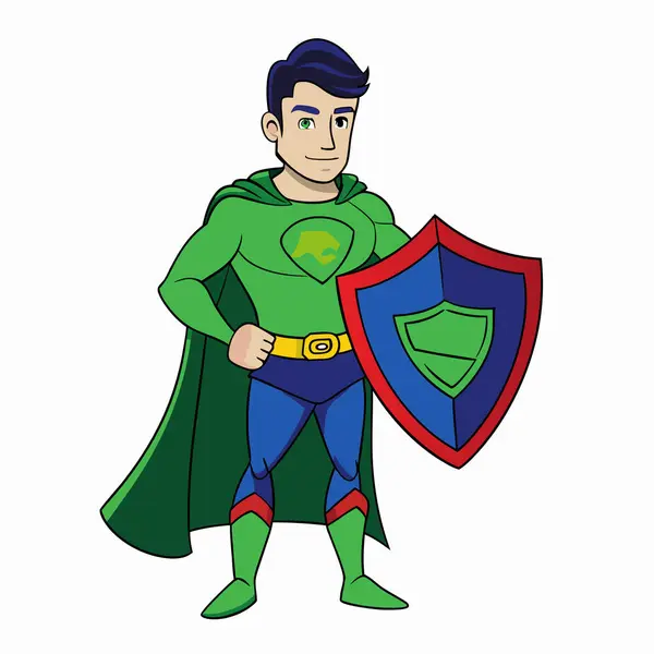 Yeşil kalkanlı süper kahraman.