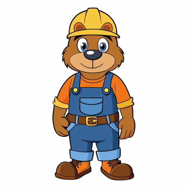 Ayı çizgi filminin vektör çizimi