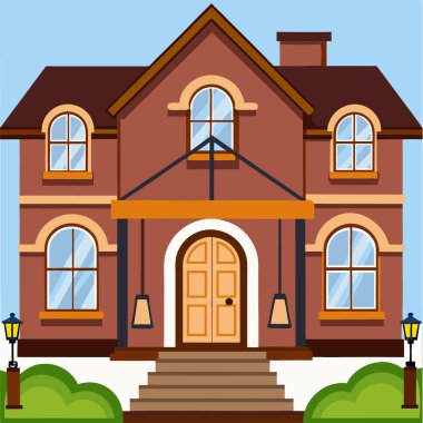 sütunlu ev dış yüzeyi