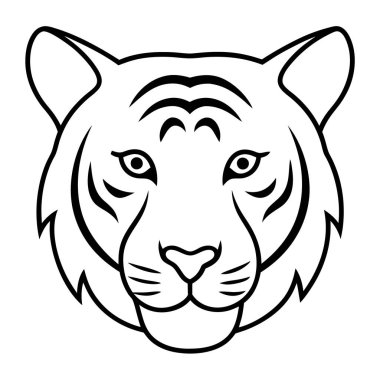 Kaplan başı vektör logosu.