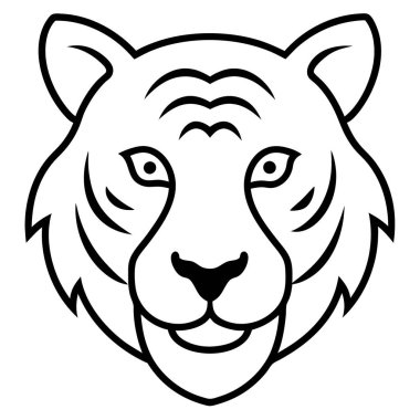 Aslan çizgi filminin vektör çizimi