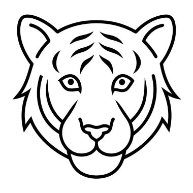 Kaplan baş beyaz zemin üzerine izole