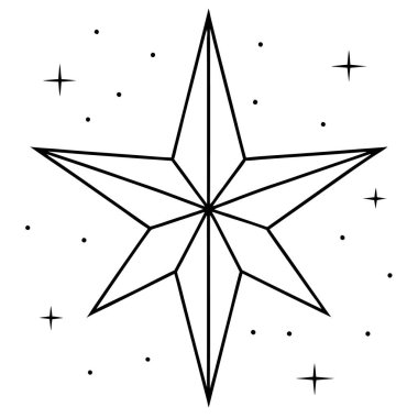 pusula simgesini dış hat biçiminde pusula simgesi