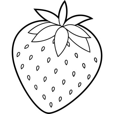 meyve taze sağlıklı simge ana hatları biçiminde