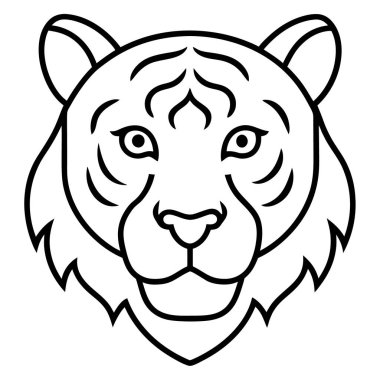 aslan başı vektör tasarımı