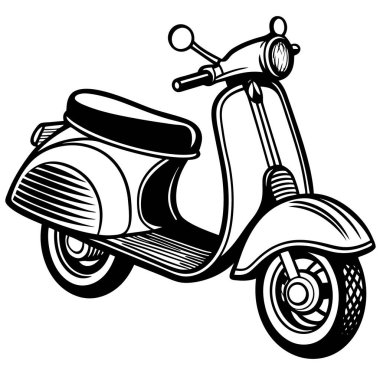 motosiklet - sanat vektör illüstrasyonu