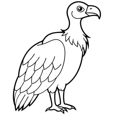 bir kartalın siyah beyaz çizimi