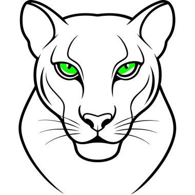 cat face, vector illustration