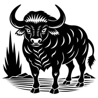 Bir boğanın vektör çizimi
