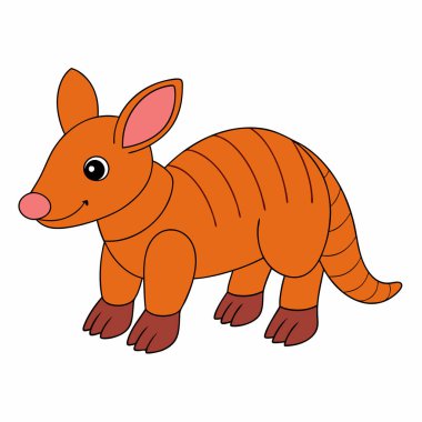 Komik kırmızı kanguru çizgi filmi