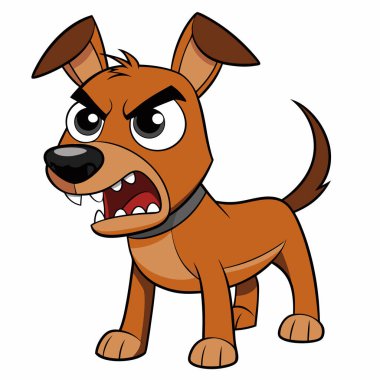 Kızgın köpek çizgi filmi çizimi
