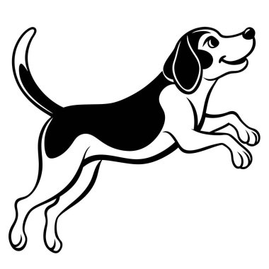 Bir köpeğin vektör çizimi