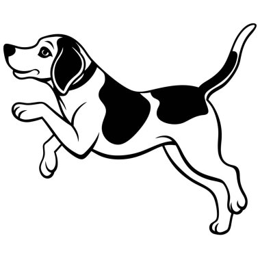 Köpeğin vektör çizimi