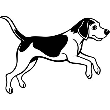 Beagle Dog, vektör illüstrasyon