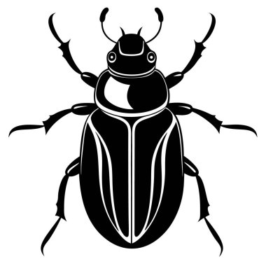 Bir böceğin vektör çizimi