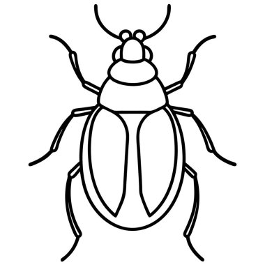 Bir karikatür böceğinin vektör çizimi