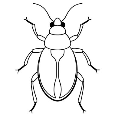Böceğin vektör illüstrasyonu