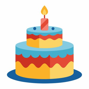 Pasta simgesi, basit vektör çizim