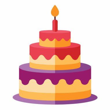 doğum günü mumları ikon vektör illüstrasyon tasarımı