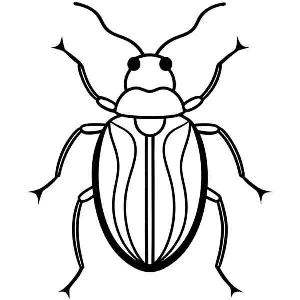 böcek böceği simgesi. Beyaz arkaplanda izole edilmiş web tasarımı için özet böcek böceği vektör simgesi