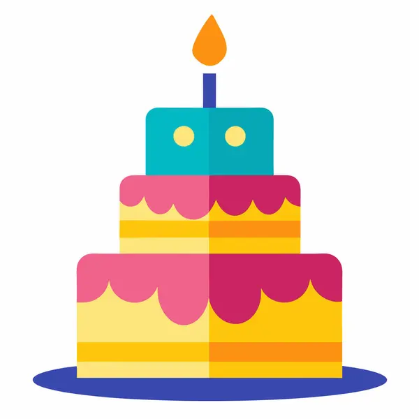 Kek simgesi, vektör illüstrasyonu