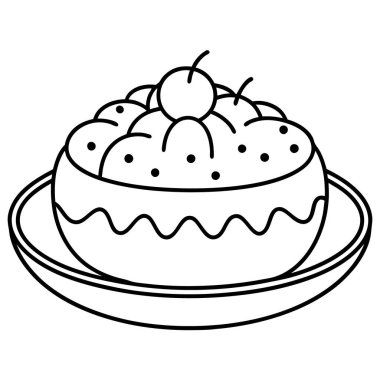 Kirazlı tatlı kek.