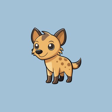 Tatlı çizgi film komik tilki..