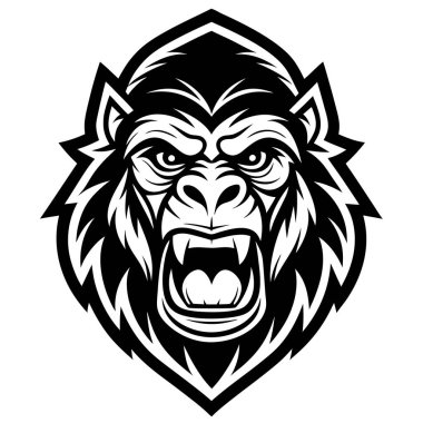 vector illustration of a lion head. clipart