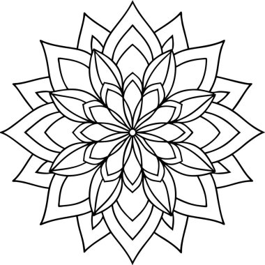 mandala. Yuvarlak süs. arkaplan için kullanılabilir