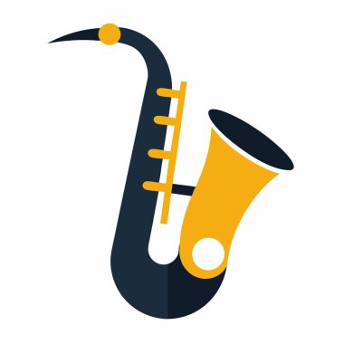 saxophone music instrument isolated icon
