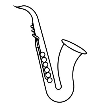 trompet enstrümanı karikatür vektör çizim grafik tasarımı