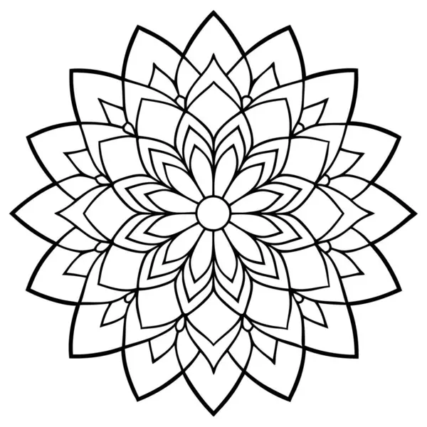 Renklendirme için vektör mandala