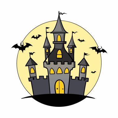 Cadılar Bayramı sahnesi olan şato