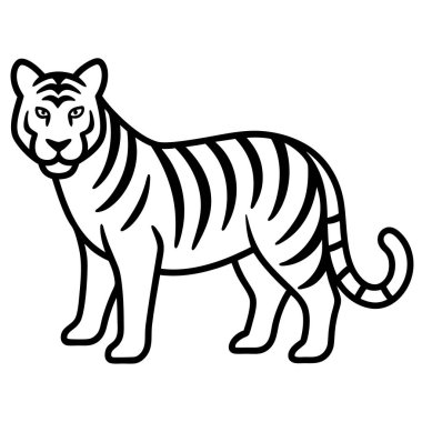 vektör siyah beyaz illüstrasyon