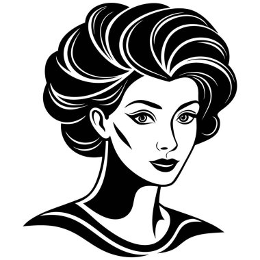 kızın vektör illüstrasyon.