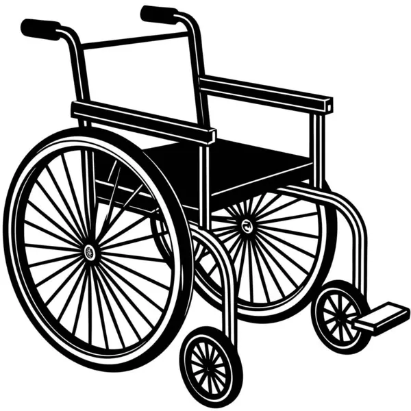Tekerlekli sandalye, eski moda, siyah beyaz