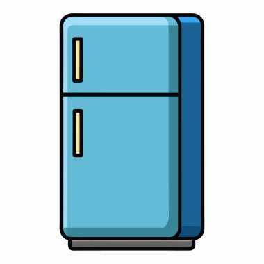 Buzdolabı ikonu. beyaz arkaplanda izole edilmiş web tasarımı için buzdolabı vektör simgesi karikatürü