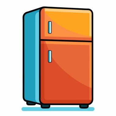 Buzdolabının vektör illüstrasyonu