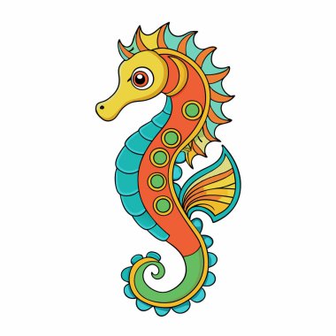 Şirin bir ejderhanın vektör çizimi.