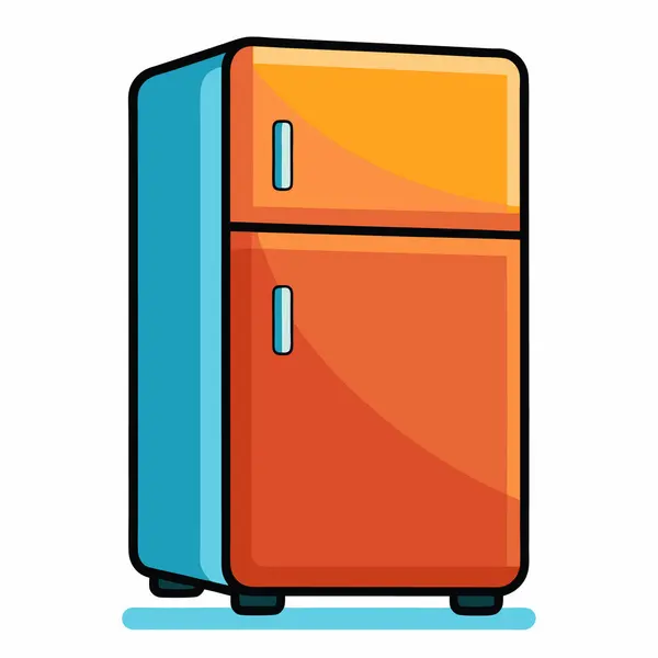 Buzdolabının vektör illüstrasyonu