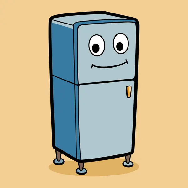 Buzdolabının vektör illüstrasyonu