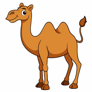 sevimli deve çizgi film karakteri